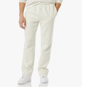 AMAZON Men's Off White Fleece Pants